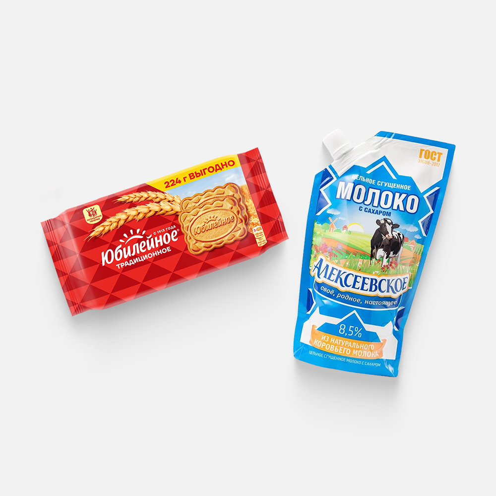 Изображение товара Комбо к чаю - Печенье + сгущёнка